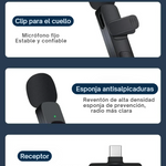 🎤 Micrófono Lavalier Inalámbrico Basix – KEYMAR