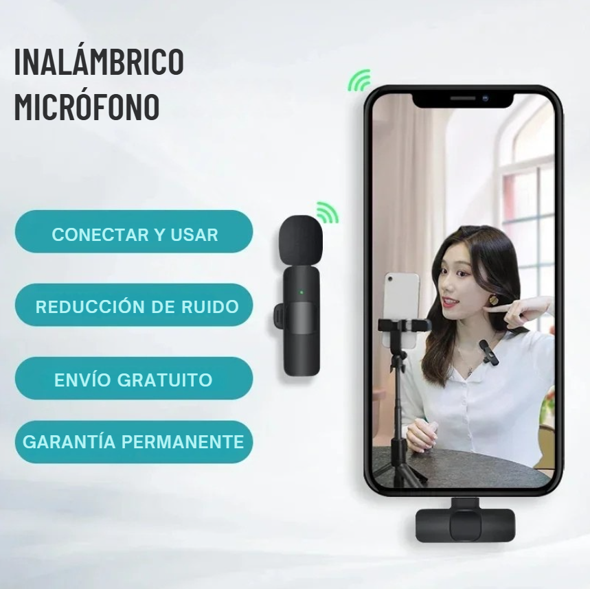 🎤 Micrófono Lavalier Inalámbrico Basix – KEYMAR